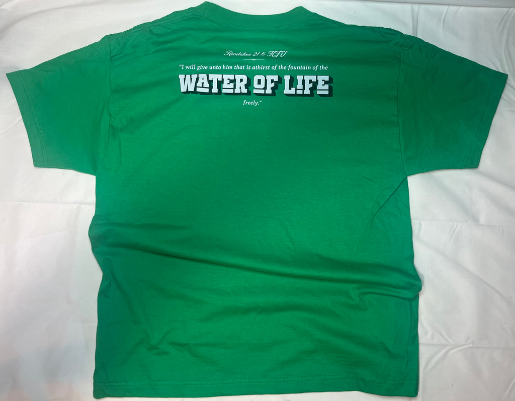 Water of Life tee (kelly green)